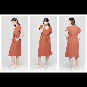 Universal Thread Rust Wrap Dress (Size XS, S, M)